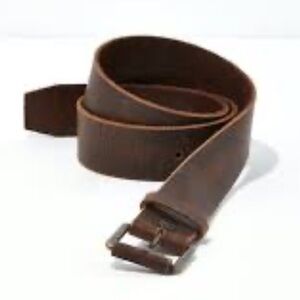 🆕 AMERICAN EAGLE MEN BROWN LEATHER WORKWEAR BELT size 32